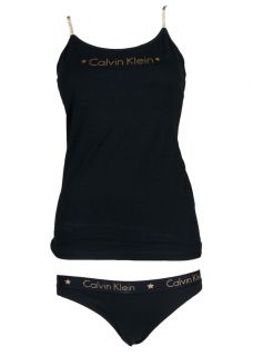 Klein 2 Pack Gift set Camisole & Bikini Briefs in Black and Gold