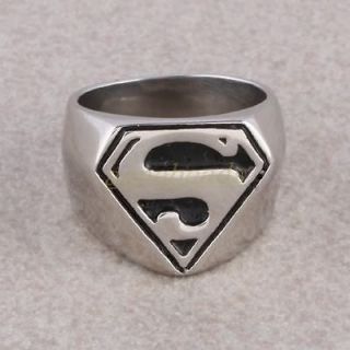1PC Superman Carved S Symbol Hero Stainless Steel Cocktail Finger