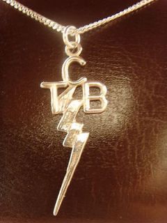 Elvis Presley JEWELRY TCB SOLID Silver Sterling 925 pendant + Chain