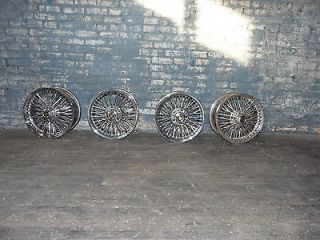 Set of 4 Dayton 70 Spoke Chrome Wheels Jaguar Rims