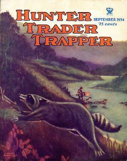 Coon Hunting Vintage Magazine Poster Art Lights Traps Walker Coonhound