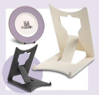 Large Plate Picture Card Photo Clip Stand x 2 Cream  Leeds Display