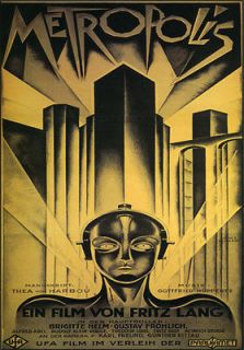 Metropolis XL HUGE Beautiful Art Deco Movie Poster