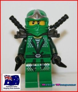 Lego Ninjago Minifigs Lloyd Zx Green ninja with weapons
