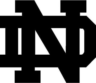 Notre Dame ND Logo   Vinyl Decal Sticker   Many Sizes