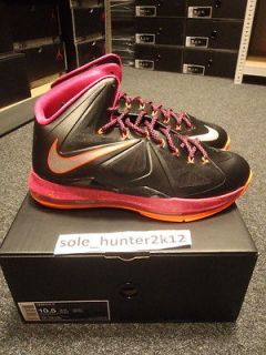 Lebron X Floridian Away size 10,5 & 13,5 Deadstock Lava Christmas