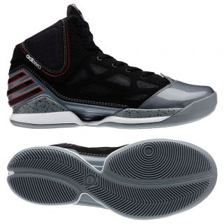 Adidas Adizero Rose 2.5 Derrick Lead//Black/Red Basketball Mens Shoes