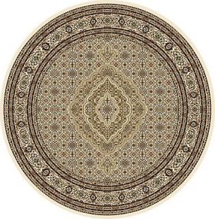 IVORY FREE S&H ROUND 8 X 8 ORIENTAL PERSIAN AREA RUG 90   ACTUAL 7 8