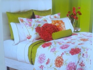 Hillcrest BLOOM Full/Queen Duvet Comforter Cover 3pc Set NEW Botanical