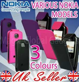 NEW MAGNETIC PU LEATHER FLIP CASE COVER POUCH FOR CLASSIC NOKIA MOBILE