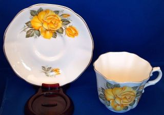 Antique Porcelain Royal Grafton Bone China Teacup & Saucer England