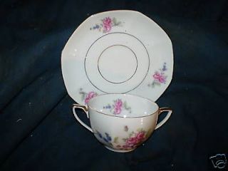 VICTORIA CHINA CUP AND SAUCER CZECHOSLOVAKIA