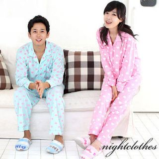 GT] New Korea Fashion Comfortable Couples Pajamas Lovely Sleepwear