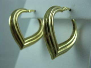 Unoaerre Italian 14k Yellow Gold Designer Earrings