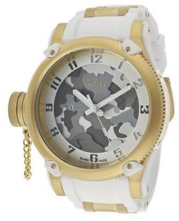 Invicta 11338 Russian Diver Special Ops White Camo Gold Edition Watch