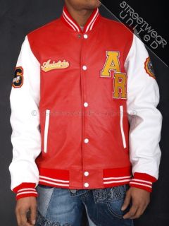 Aviatrix College Baseball Genuine Leather Varsity Jacket Streetwear
