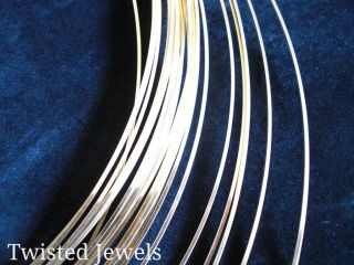 5Ft 14K Gold Filled Half Hard Half Round Jewelry Wire 16 18 20 21 22