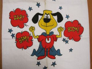 Vintage collectable Underdog cartoon Towel Usa made