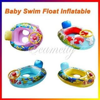 Swim Ring Seat Float Boat Inflatable Swimming Train Water Pool Wheel