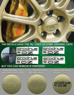 To Fit OZ Subaru Prodrive WRC wheel cap decals x1