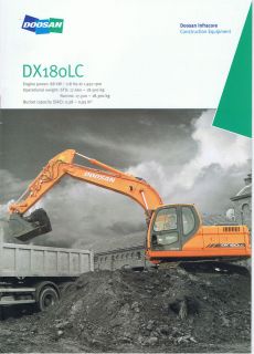 Doosan DX15 / DX18 Mini Excavator Construction brochure 2008