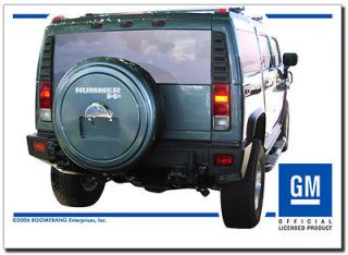 2008 2009 HUMMER H2 & SUT CUSTOM PAINTED RIGID TIRE COVER WITH LOGO