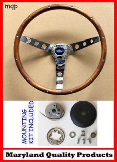 F100 F250 F350 Grant Steering Wheel Wood 15 (Fits 1965 Ford Falcon