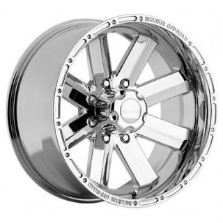18 inch Incubus Recoil chrome wheels rims 6x5.5 6x139.7 Sierra Yukon