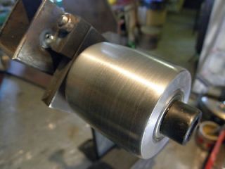 Aluminum tracking and tension wheel for belt grinder, knife making 1