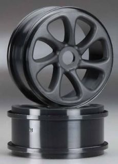 NEW HPI Racing Black Turbine Wheels (2) 101371 NIB
