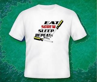 Eat Screw Sleep Repeat t shirt Matco tool box cart mechanic socket