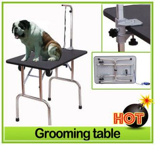 New Portable Folding Pet Dog Cat Grooming Table With Wheels 35x24