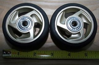 of replacement Titanium colored Luggage Wheels, size 68mm or 2.67