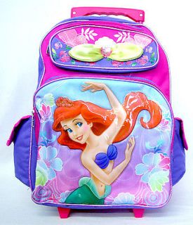 Princess The Little Mermaid small 16 Rolling Backpack stroller wheels