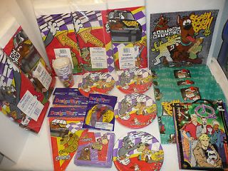 Large Lot of Cartoon Network Party Supplies   Wacky Racing Races