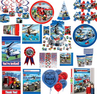 LEGO CITY Birthday PARTY Supplies ~ Create Your Set ~ Pick Only What