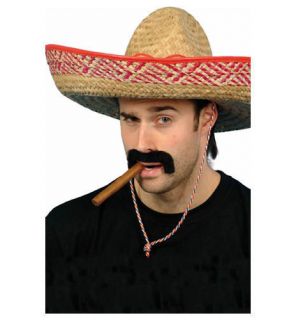 Mexican Adults Straw Sombrero Party Dress Up Decoration