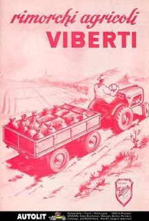1968 Viberti Trailer for Tractor Sales Brochure Italy wk875 PQBOGK