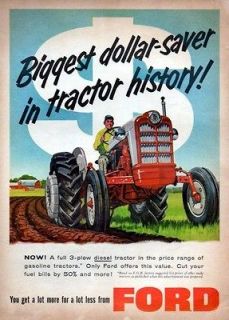 1959 Ford 861 Tractor Original Color Ad