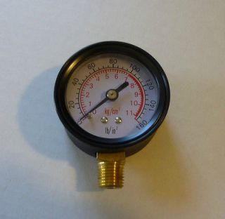 New Air Pressure Gauge 0 160 PSI 1/4” NPT With 2” Face (