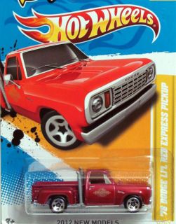 Hot Wheels 2012 1978 Dodge Pickup Lil Red Express 34 50