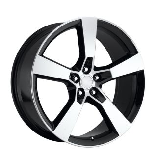  Staggered 2010 2011 2012 2013 Camaro SS Wheels Rims Black Machined