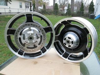  STREET GLIDE TOURING FRONT REAR WHEELS WITH ABS BEARINGS 2009 AND UP