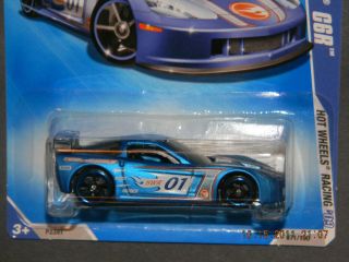 HW 2009 Hot Wheels Racing 5 10 Corvette C6R Hotwheels Blue