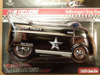 Hot Wheels Red Line Club 2009 Military Police Volkswagen Drag Bus with