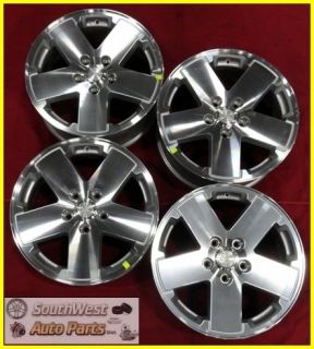  10 11 JEEP WRANGLER 18 MACHINED SILVER TAKE OFF WHEELS OEM RIMS 9076