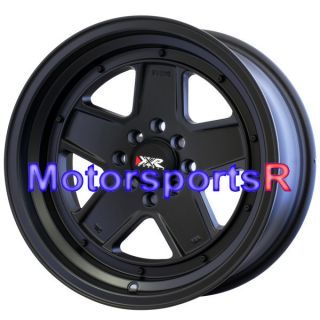 16 16x8 +0 XXR 532 Flat Black Wheels Rims Deep Dish Stance 4x100 Honda