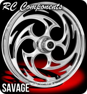 RC Components Wheel Chrome Front Savage 21 x 2 15 Harley Wide Glide