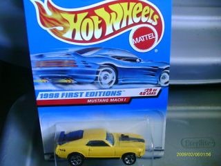 Hot Wheels 1998 ist Edition Mustang Mach 1 28 of 40
