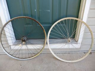 Vintage 1950s Bicycle Wheels Coaster Brake 22 5 36 Spoke